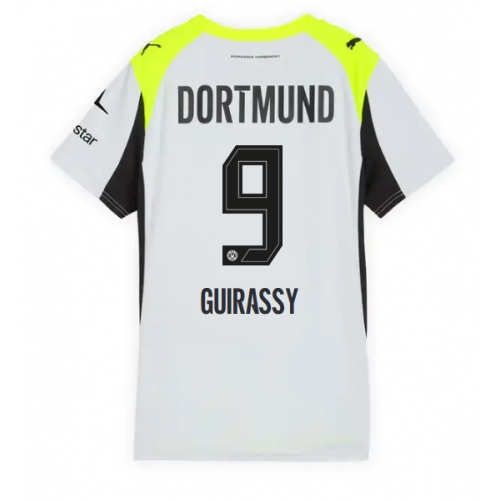 Billige Fotballdrakt Borussia Dortmund Serhou Guirassy #9 Replika Bortedrakt Dame 2025-26 Kortermet Billige Fotballdrakt Borussia Dortmund Serhou Guirassy #9 Replika Bortedrakt Dame 2025-26 Kortermet